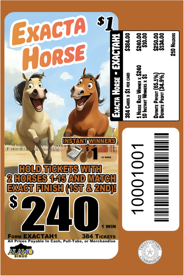 ALAMO: Exacta Horse (384 Ct)